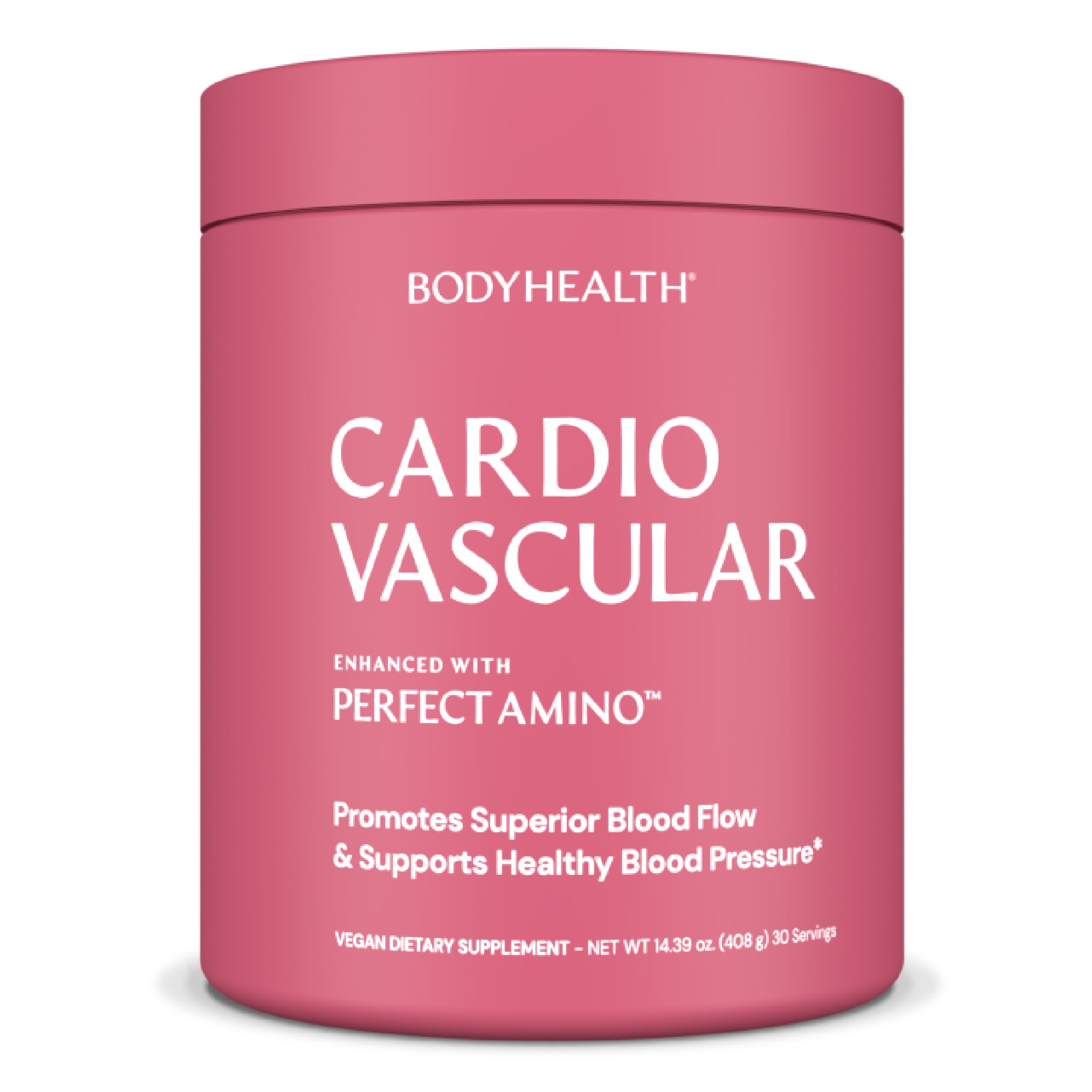 BodyHealth Cardio Vascular: bote volcado para porción ideal y energía diaria