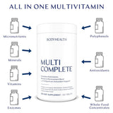 BodyHealth Multi Complete: cápsulas apiladas, toma diaria rápida