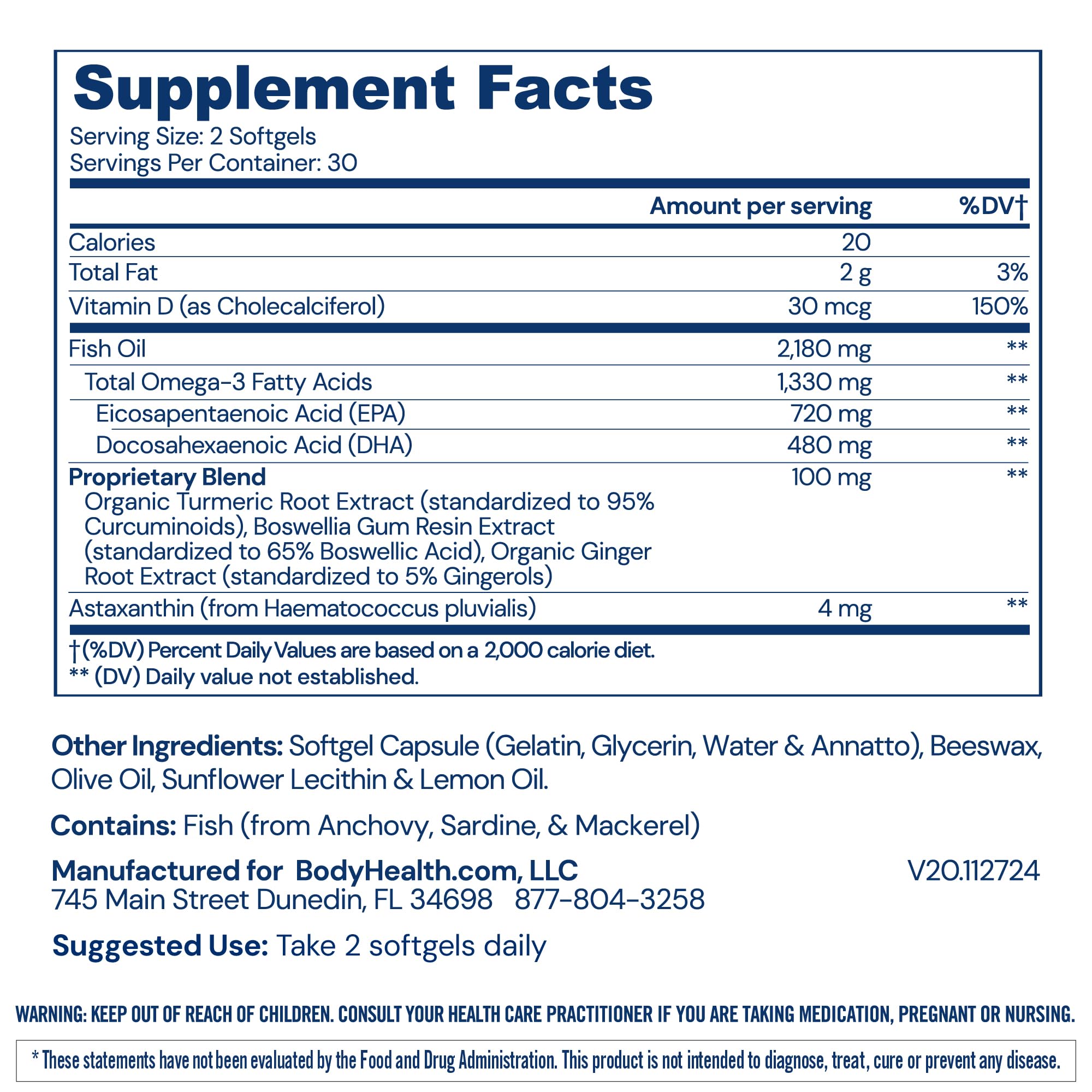 BodyHealth Omega3 uso diario, fácil incorporación a la rutina diaria.