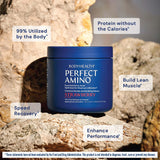 BodyHealth PerfectAmino, energía limpia sin azúcares para sesiones largas.