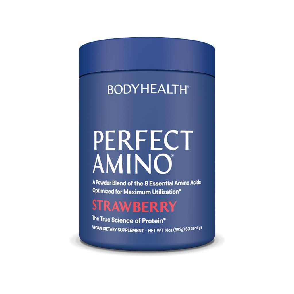 BodyHealth PerfectAmino en botella para recuperación muscular durante entrenamientos intensos