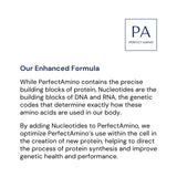 BodyHealth PerfectAmino sin azúcar, apto para control de azúcares.