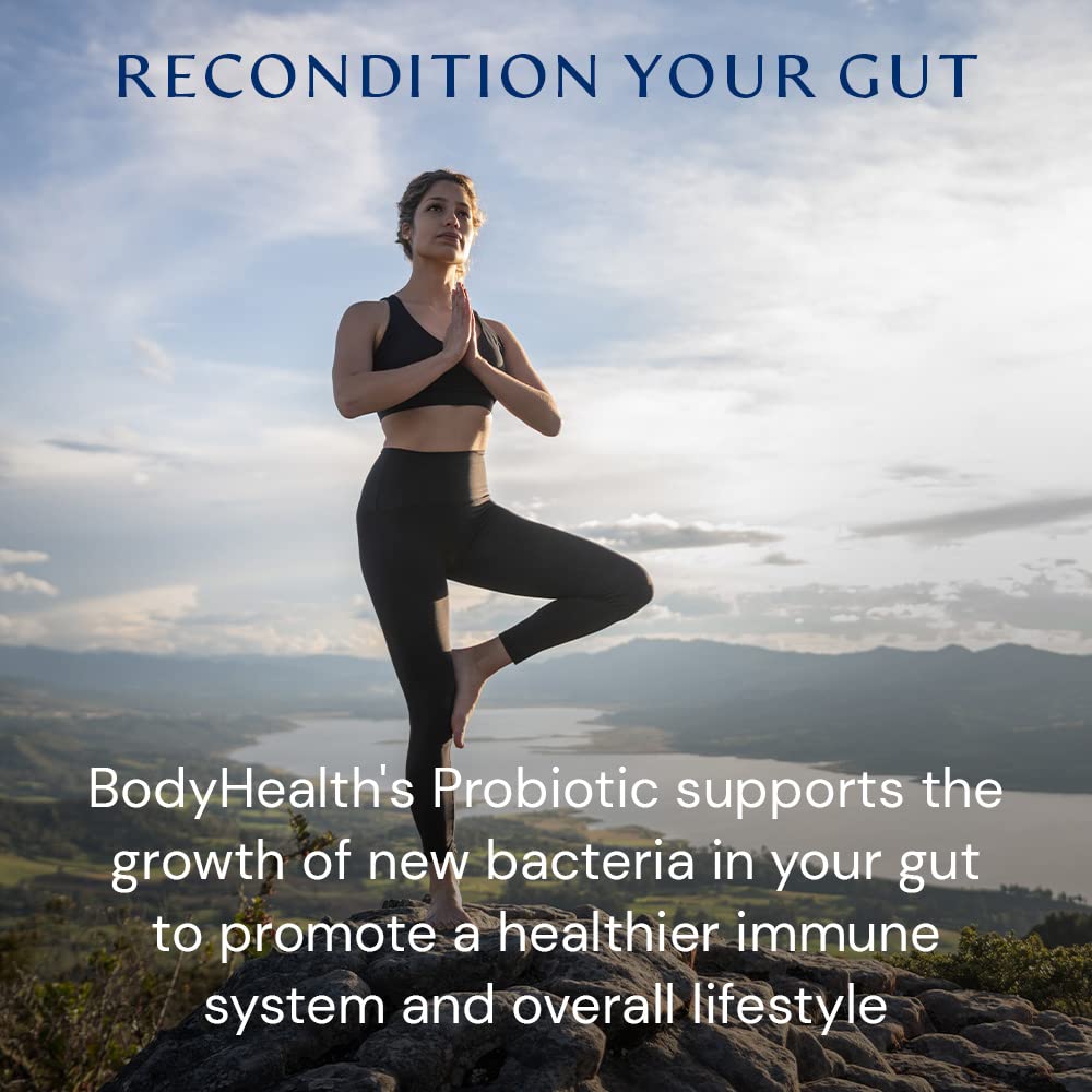 BodyHealth Probiótico PerfectAmino, liberación retardada, uso diario en un estilo de vida activo.