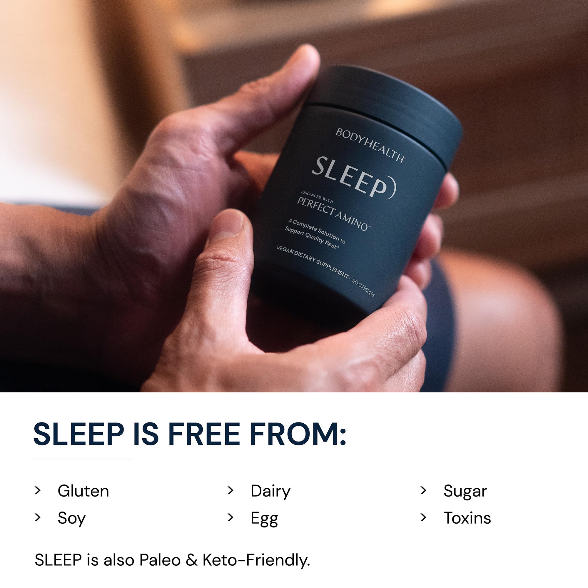 BodyHealth Sleep ritual nocturno para relajación y descanso reparador.
