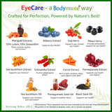 Bodymune EyeCare: espino amarillo y granada aportando nutrientes vegetales.