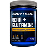 BodyTech BCAA Glutamina en botella frontal para recuperación muscular tras entrenar