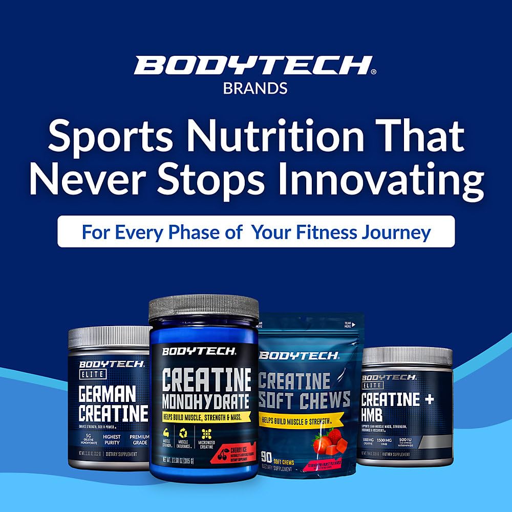 Escena en gimnasio con creatina BodyTech lista para usar