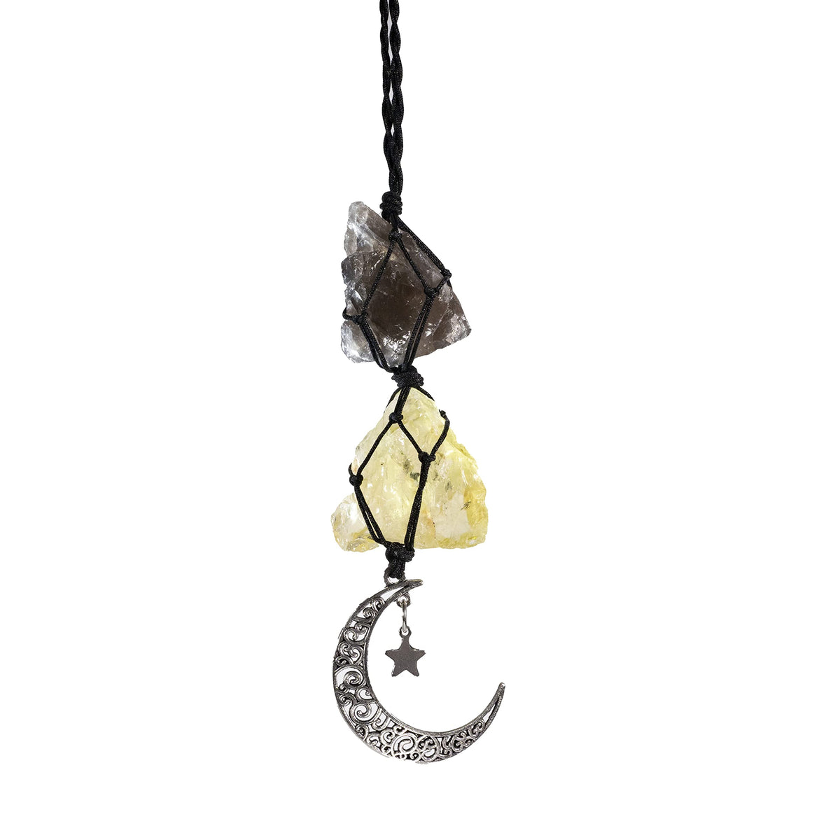BOHO GARDEN colgante coche luna creciente y estrella, estética y energía positiva.