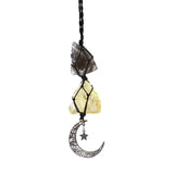 BOHO GARDEN colgante coche luna creciente y estrella, estética y energía positiva.