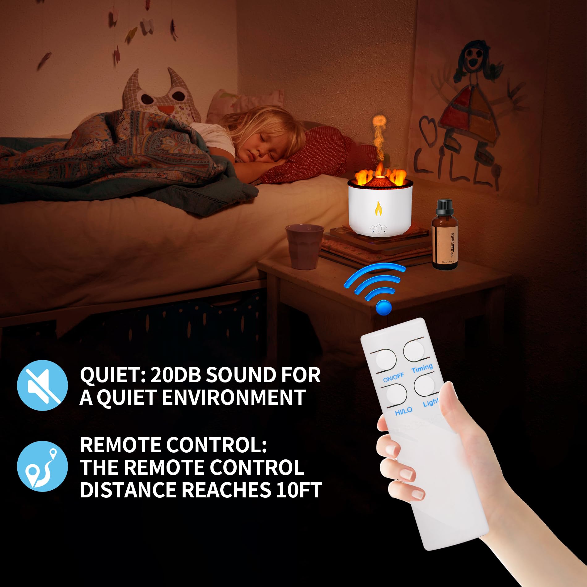 BOHOFAM Apagado automático para uso nocturno sin preocupaciones