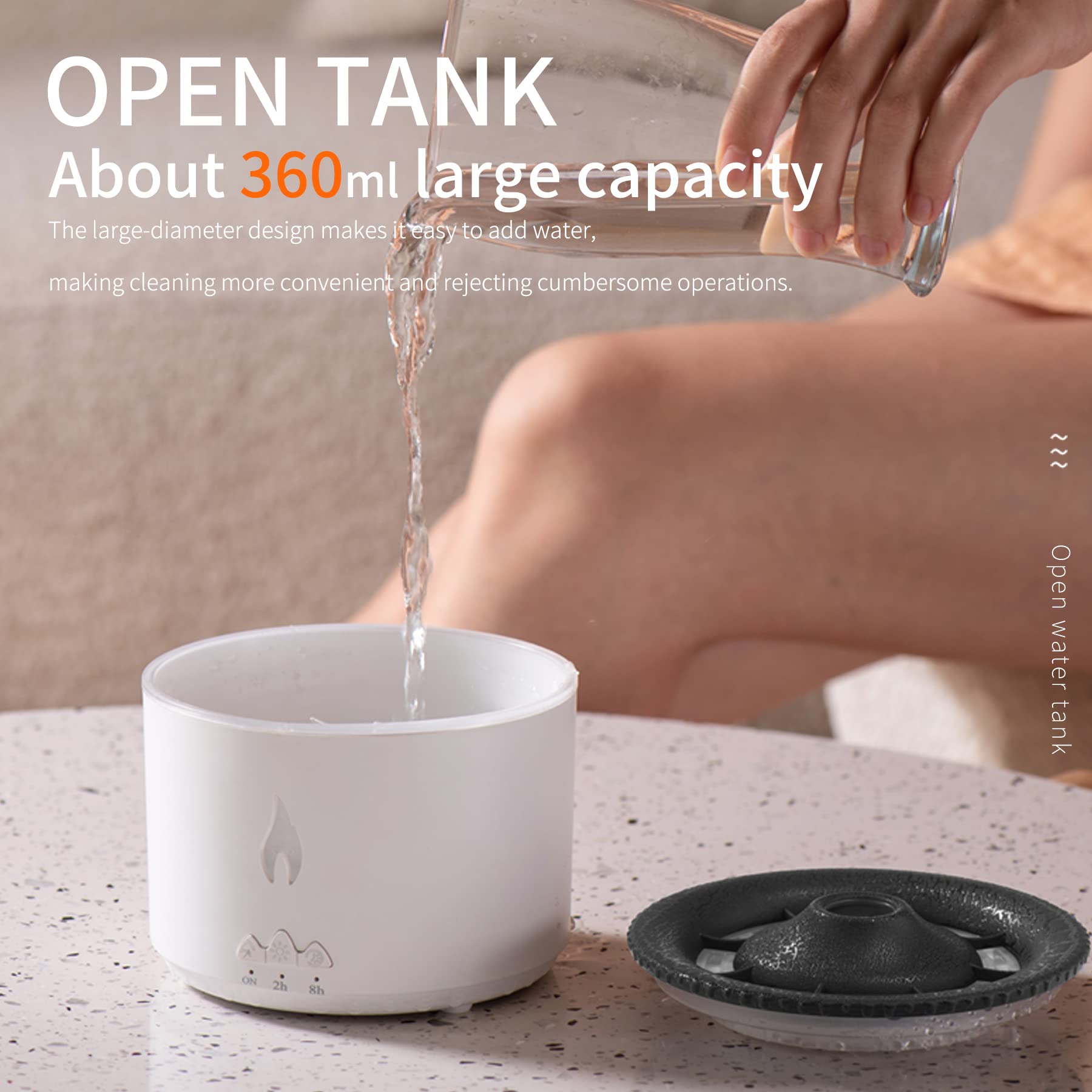 BOHOFAM Capacidad 360ml para horas de uso continuo