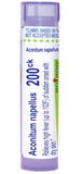 Boiron Aconitum Napellus 200CK en tubo dispensador, práctico para uso diario.