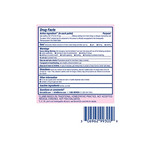 Boiron Apis Mellifica 30C: ingredientes de alta calidad y sostenibles.