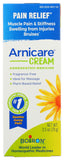 Crema de arnica Boiron con textura suave para uso localizado en músculos.