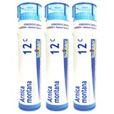 Boiron Arnica Montana 12C: perlas que se disuelven rápido para molestias musculares leves.