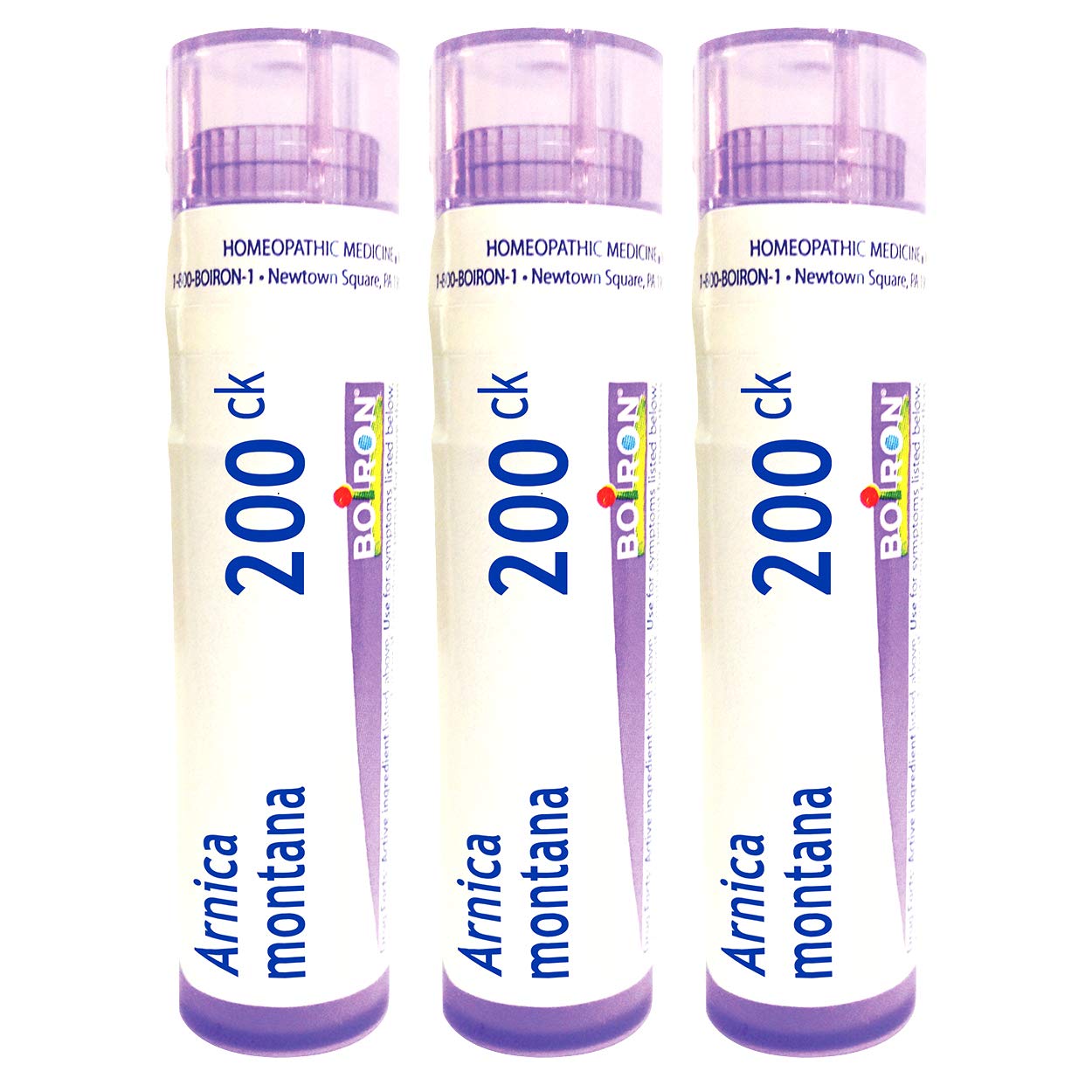 Boiron Arnica Montana 200Ck, pellets en tubo, apoyo para molestias musculares.