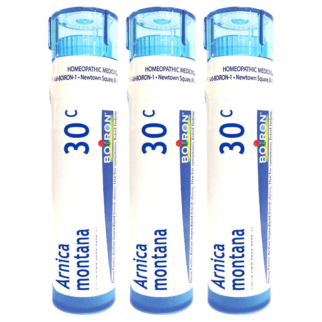 Boiron Arnica Montana 30C, perlas en tubo, alivio suave para molestias musculares.