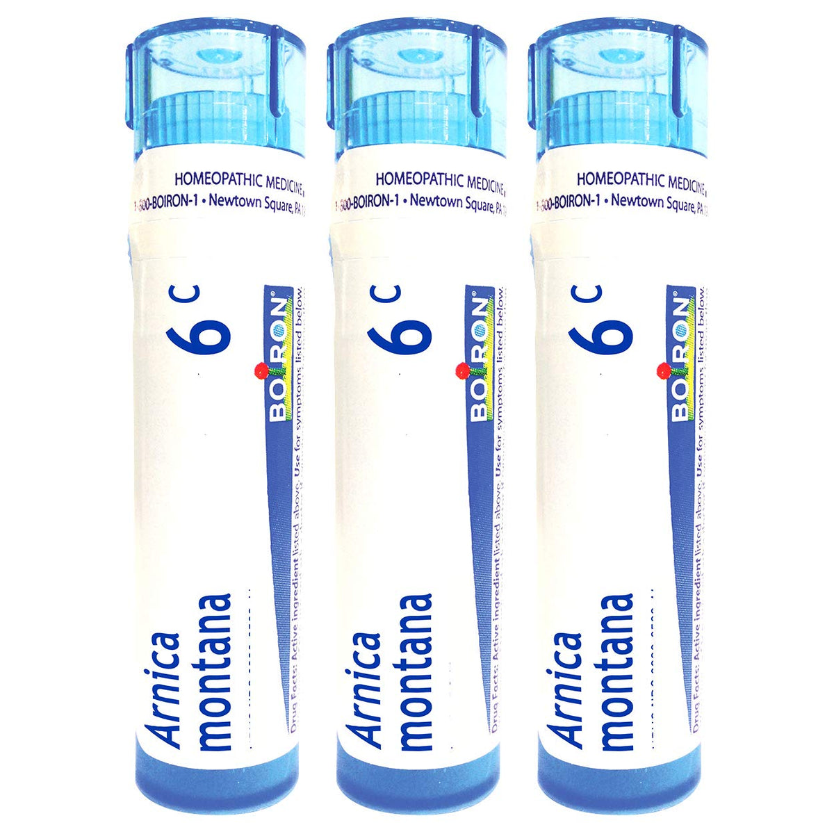 Boiron Arnica Montana 6C pellets en tubo, alivio suave del dolor muscular tras entrenar