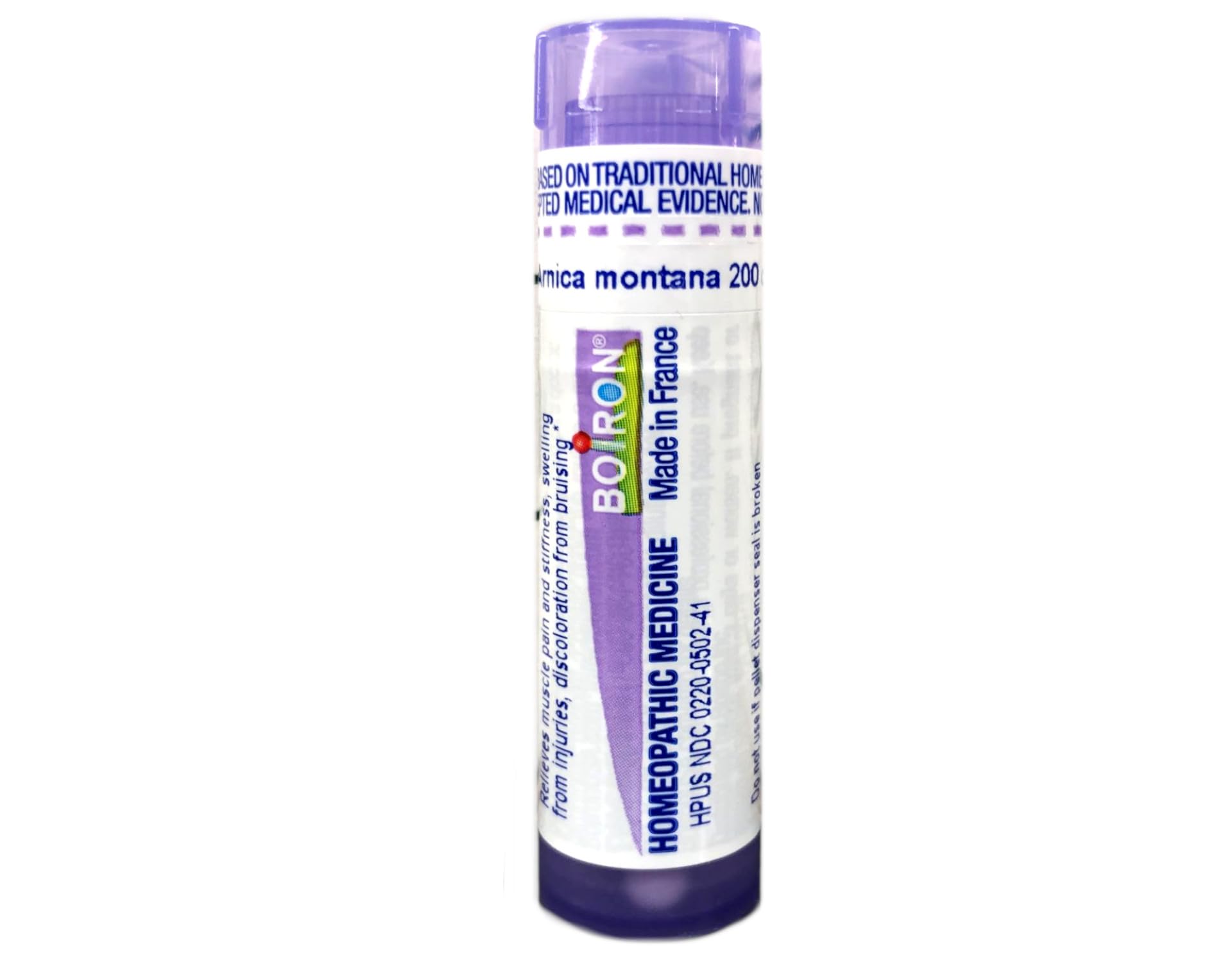 Boiron Arnica Montana 200CK, uso rápido para dolores musculares tras actividad física.