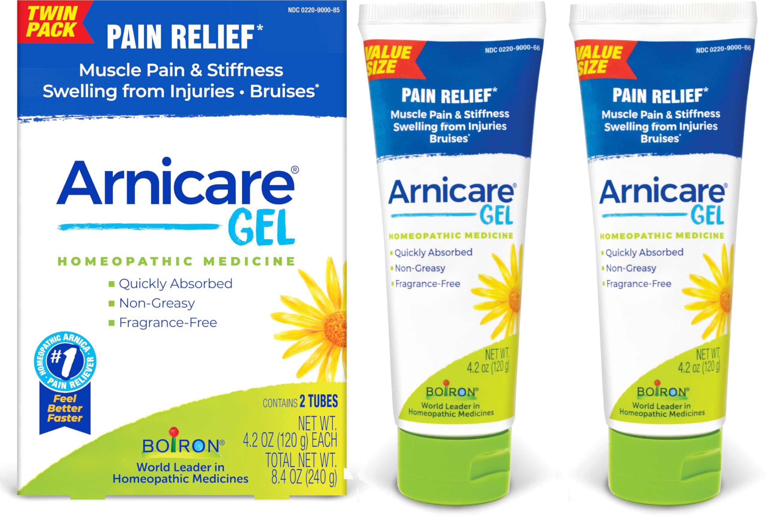 Boiron Arnicare Gel, aplicación en piel para alivio temporal de molestias.