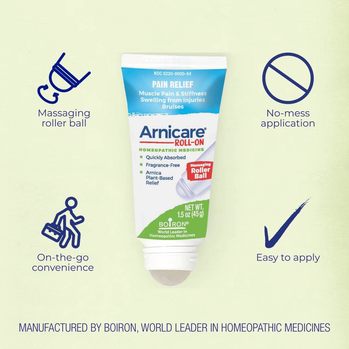 Boiron Arnicare Rodillo aplicador rodillo para uso cómodo