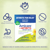 Boiron Arnicare Tabletas en mano, formato portátil para llevar.