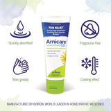 Boiron Arnicare gel, textura ligera y no grasa que se absorbe rápidamente.