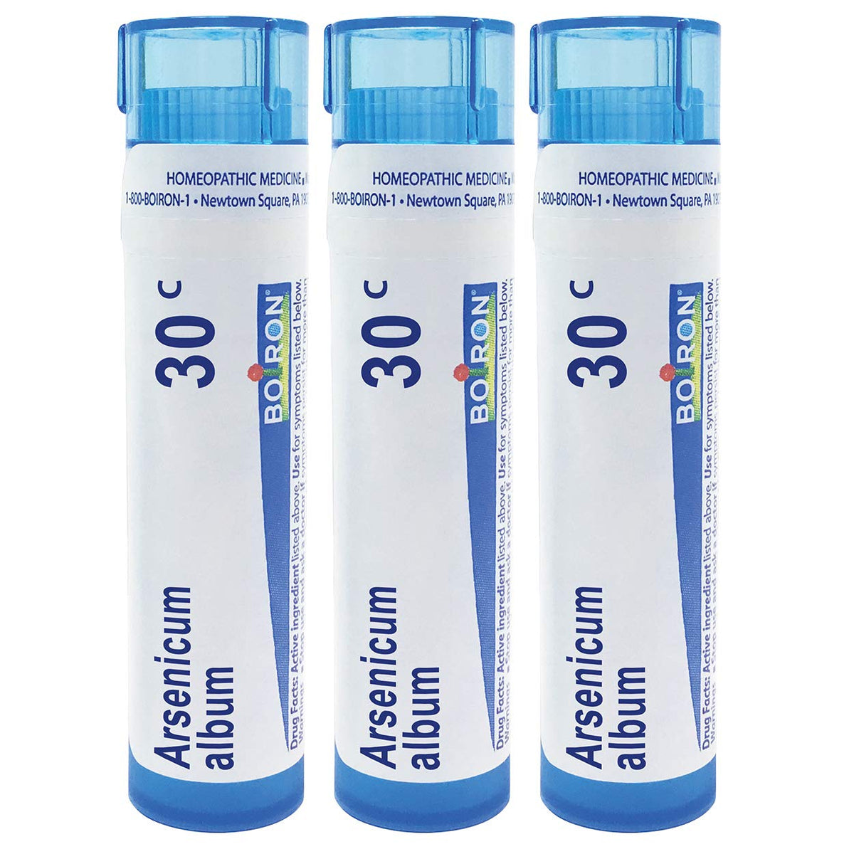 Boiron Arsenicum Album 30C, tubo de pellets para malestar estomacal leve
