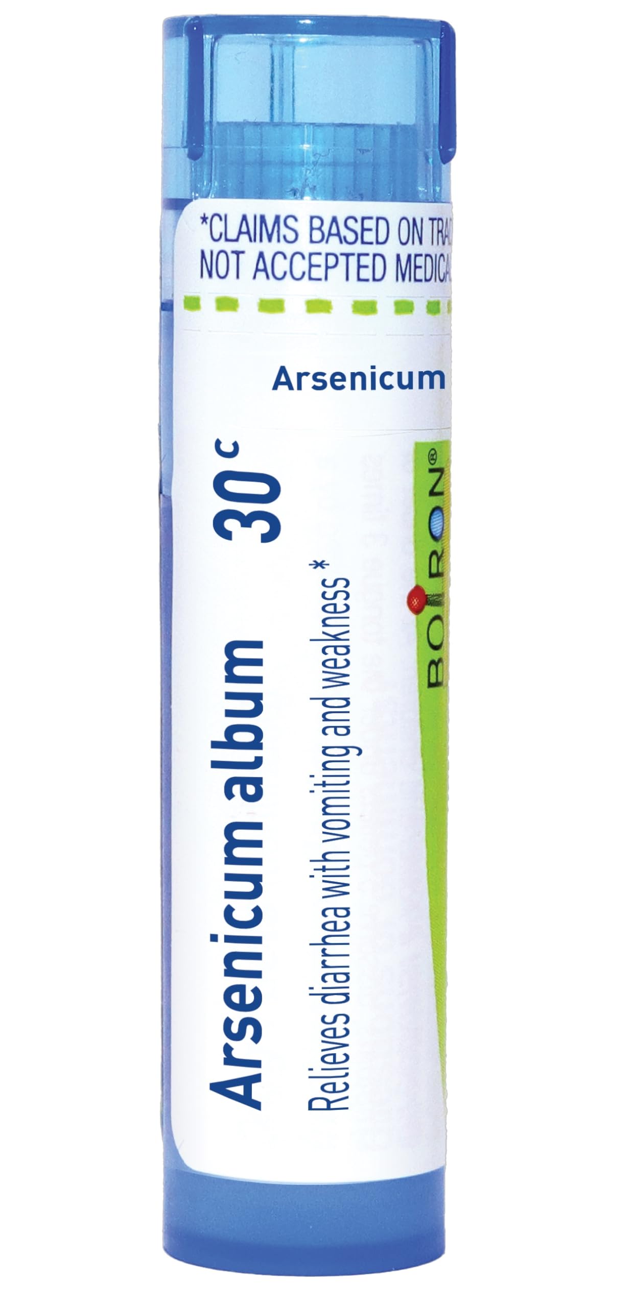 Boiron Arsenicum Album granulos: alivio potencial para diarrea y vómitos.