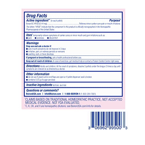 Boiron Borax 6C: cuidado homeopático para la boca
