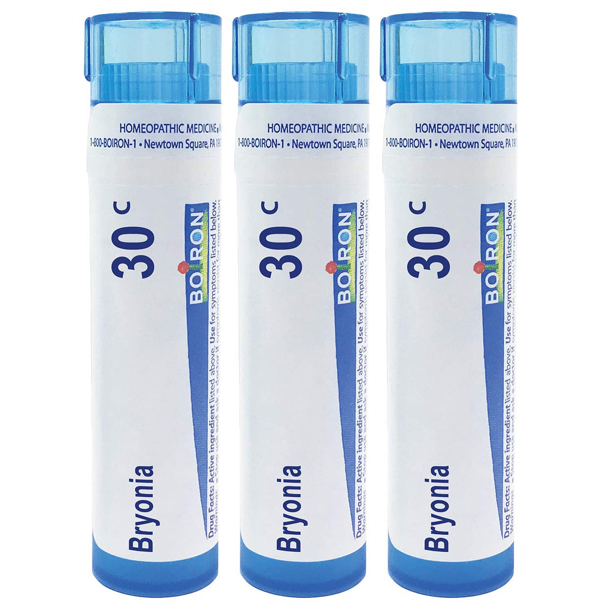 Boiron Bryonia 30c en caja con conjunto de 3 para molestias musculares temporales