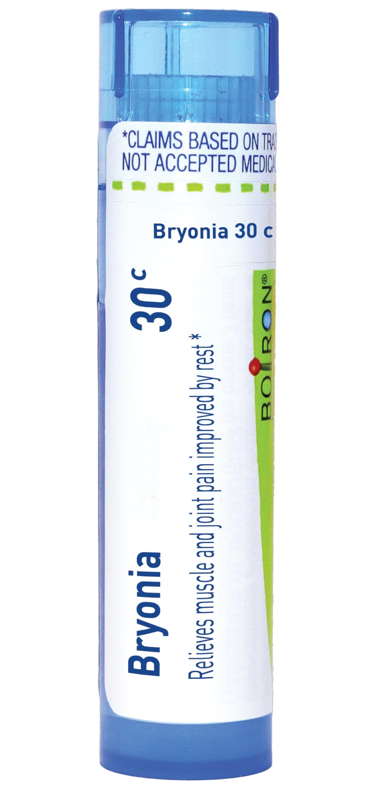 Boiron Bryonia Alba pellets de fácil uso para dolor muscular en cualquier momento