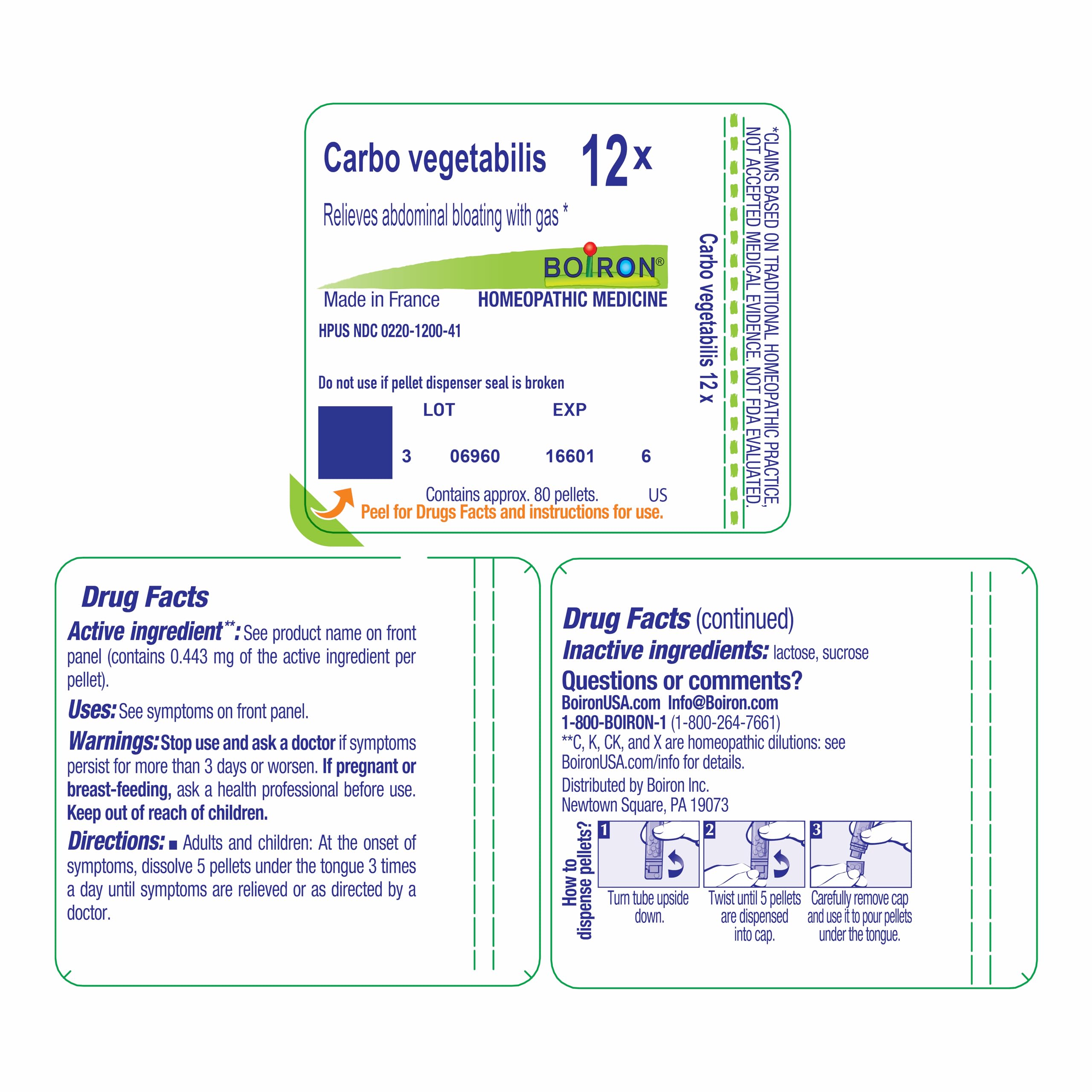 Boiron Carbo Vegetabilis: marca confiable en remedios homeopáticos.