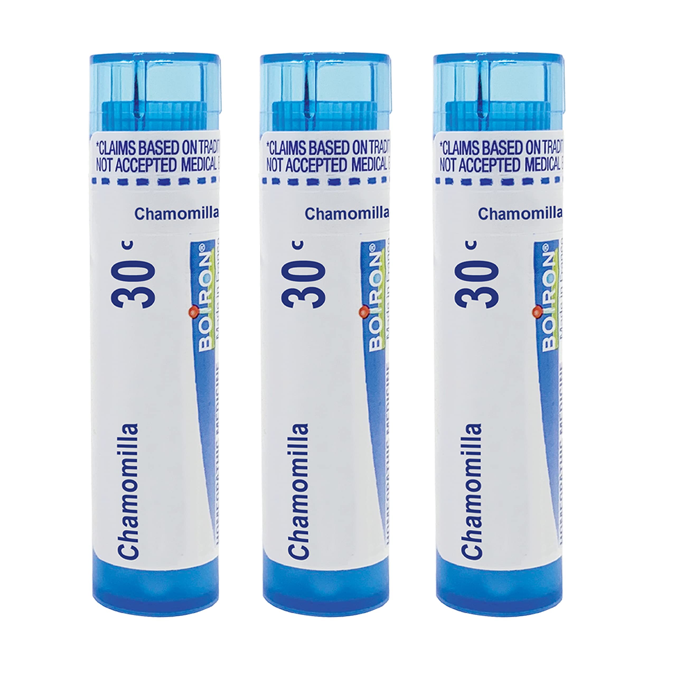 Boiron Chamomilla 30C frasco dispensador práctico para llevar y usar en cualquier momento