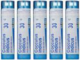 Boiron Cocculus Indicus 30C paquete de 5, estuche compacto para viaje