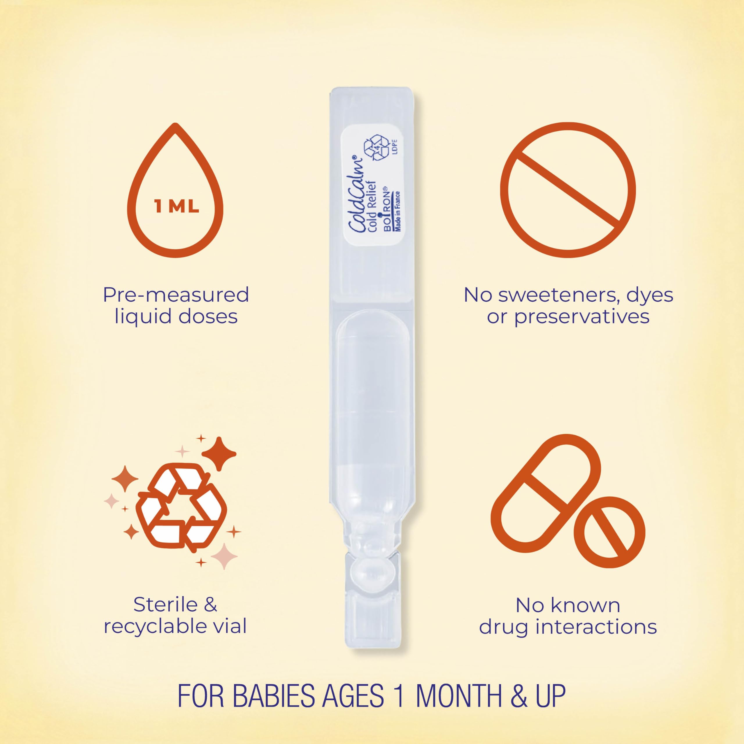 Boiron ColdCalm Bebe dosis líquida sublingual para absorción rápida