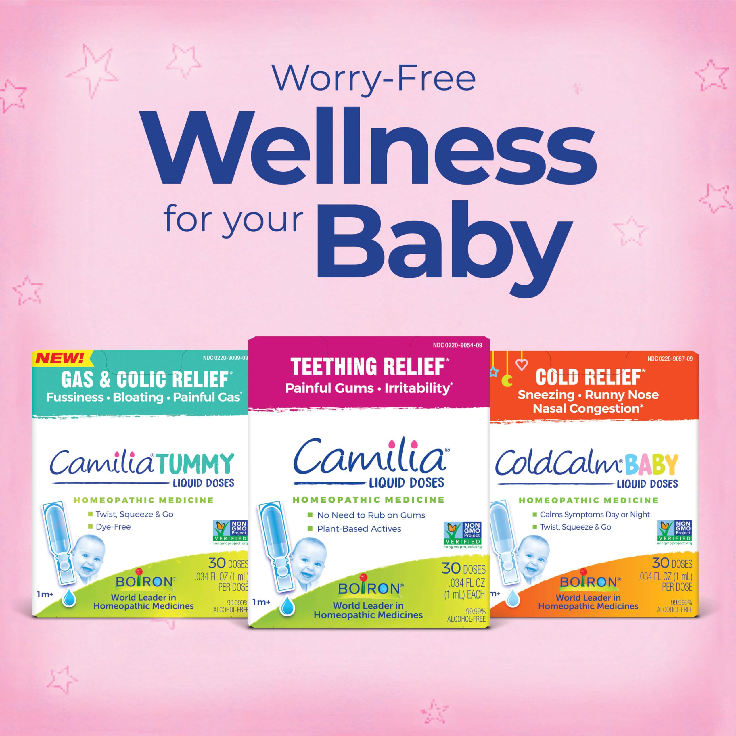 Boiron ColdCalm Bebe sin edulcorantes artificiales para familias sensibles