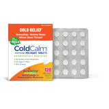 Boiron ColdCalm: envase frontal mostrando el producto para alivio del resfriado