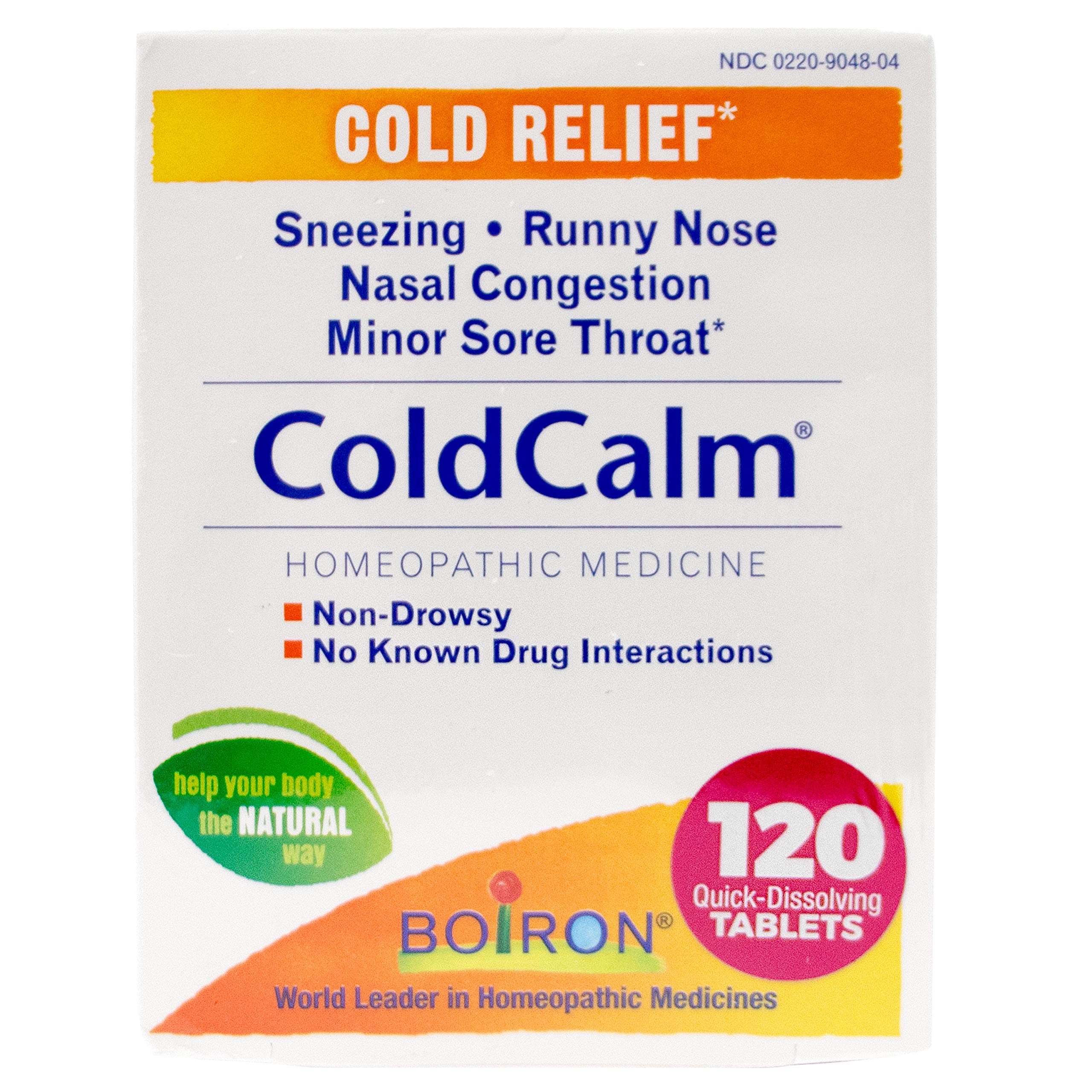 Boiron ColdCalm envase práctico para uso diario.