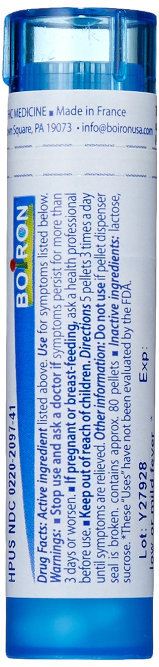 Boiron Ferrum Phosphoricum 30C en blíster, formato práctico para casa.