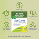 Boiron GasCalm tabletas sin agua que se disuelven fácilmente.