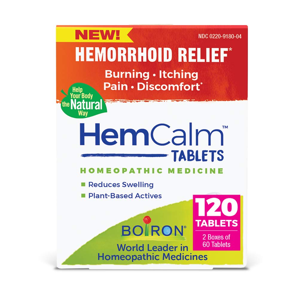 Boiron HemCalm tabletes derretibles en boca para alivio cómodo