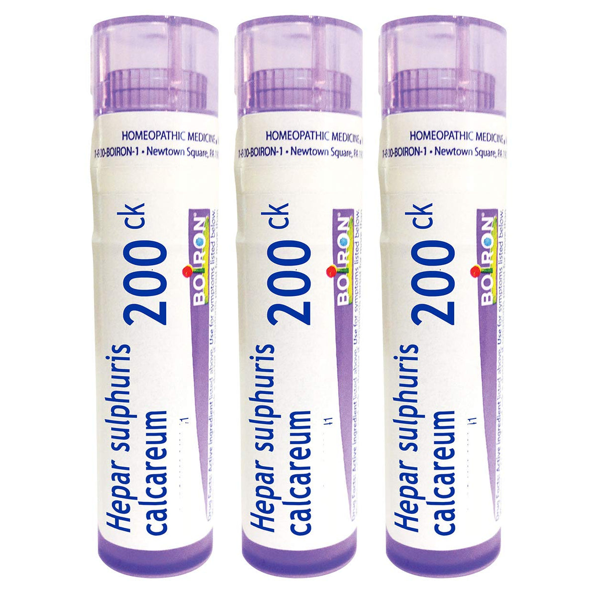 Boiron Hepar Sulphuris Calcareum 200CK, granulos disolucion rapida para tos seca.