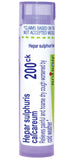 Boiron Hepar Sulphuris Calcareum 200Ck en tubo dispensador, perlas para uso en marcha.