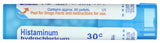 Boiron Histaminum Hidrochloricum Pellets, presentaciones de 30 o 80 para dosis flexibles.