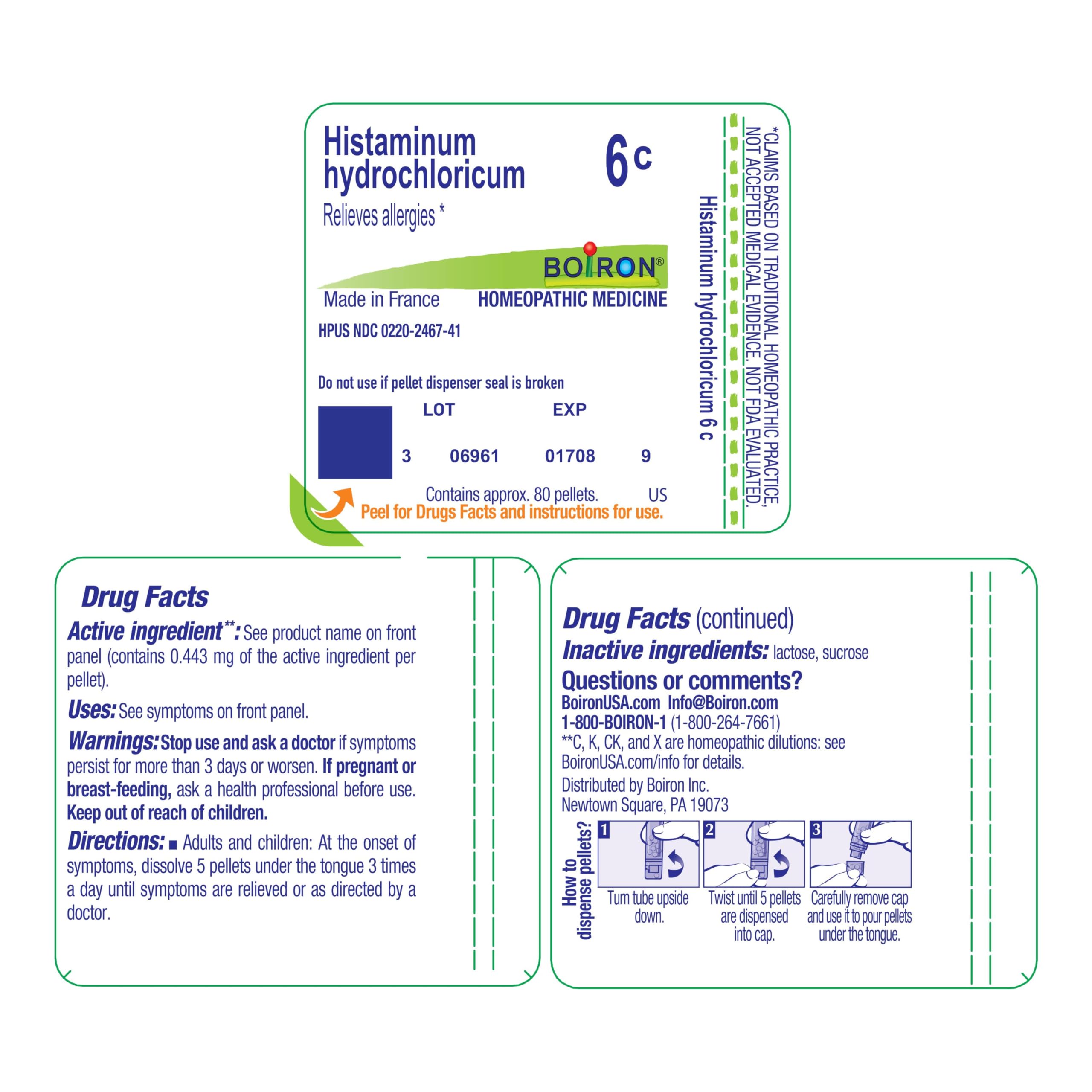 Boiron Histaminum Hydrochloricum 6C apto con otros tratamientos