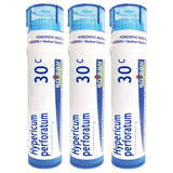 Boiron Hypericum perforatum 30c: paquete práctico de gránulos para uso diario.