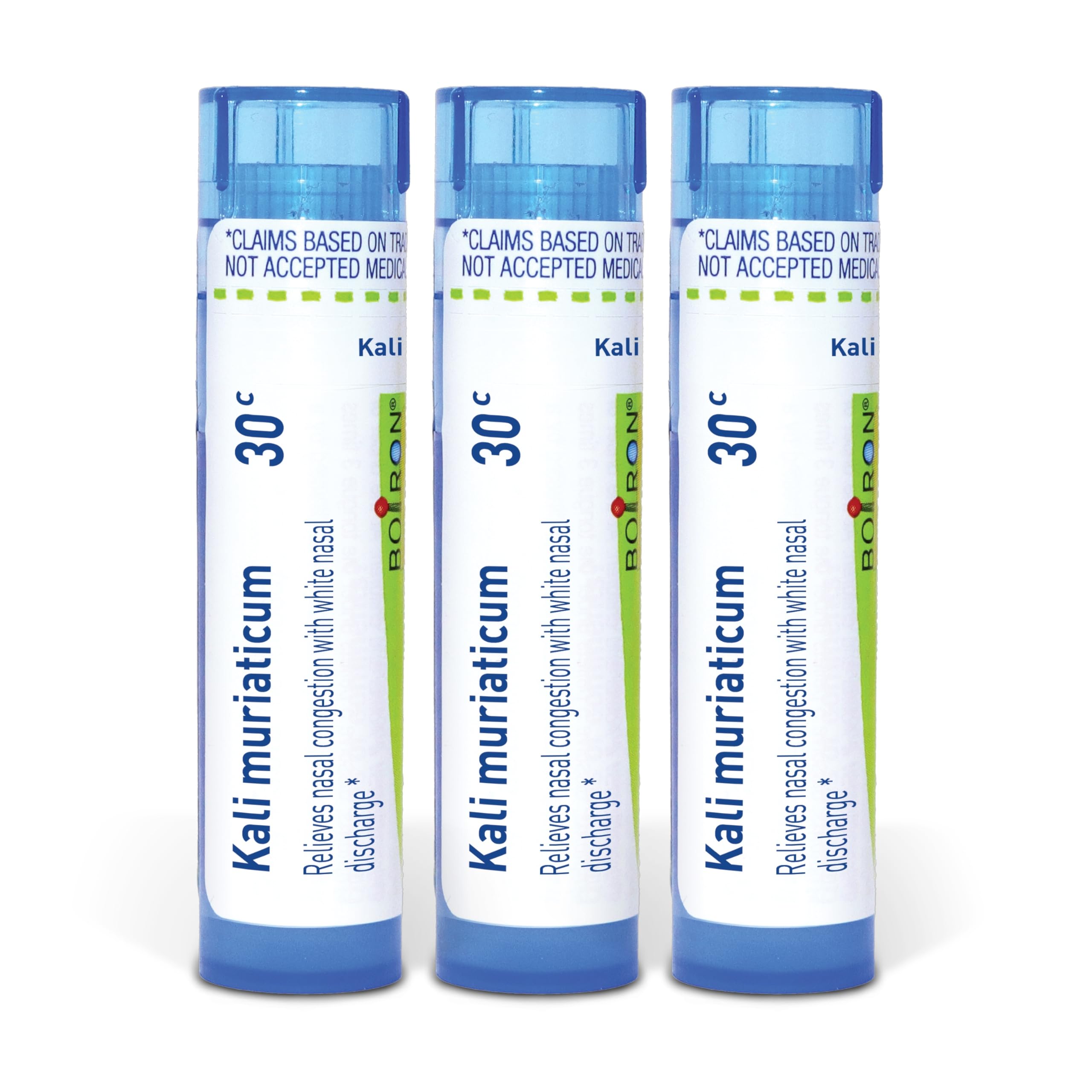 Boiron Kali Muriaticum, congestión nasal, perlas de disolución rápida para llevar.
