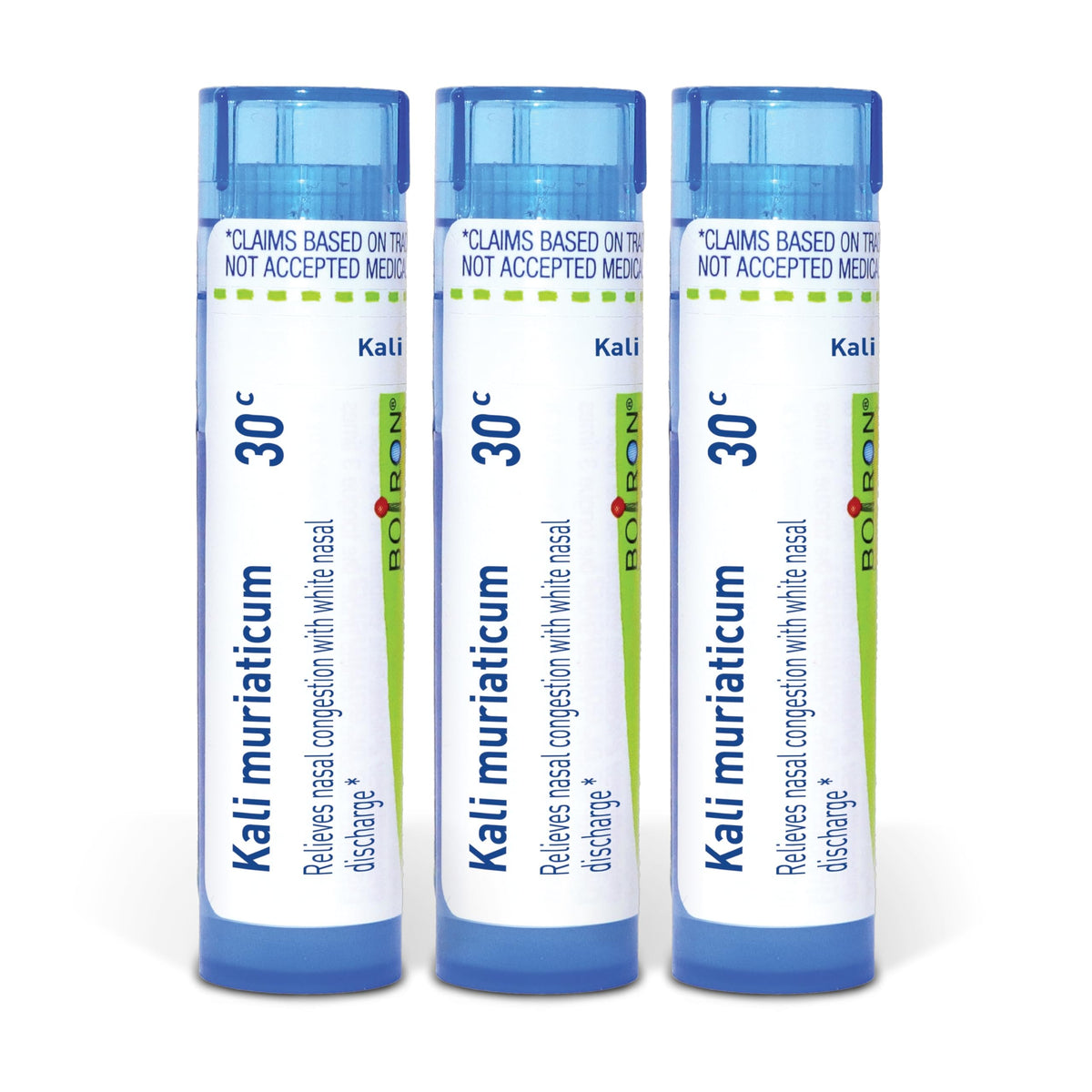 Boiron Kali Muriaticum, congestión nasal, perlas de disolución rápida para llevar.