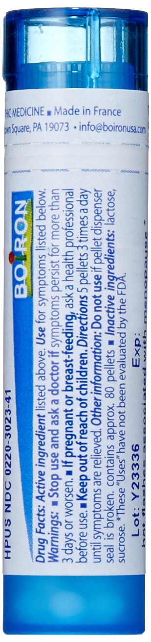 Frasco compacto Boiron Lachesis Mutus 30C para uso diario.
